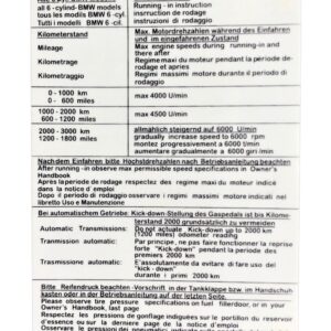 5125 RUN-IN INSTRUCTION - STICKER - STYLE 1