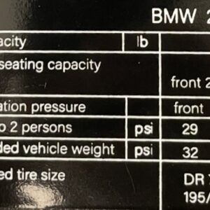 5125 2800CS CAPACITY - STICKER
